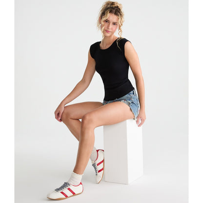 Seriously Soft Wide-Neck Raglan Tee