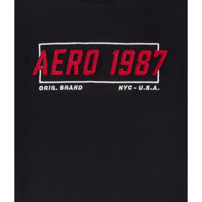 Aeropostale 1987 Box Logo Applique Graphic Tee