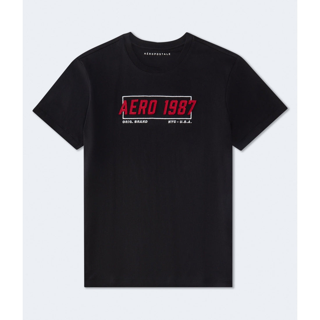 Aeropostale 1987 Box Logo Applique Graphic Tee