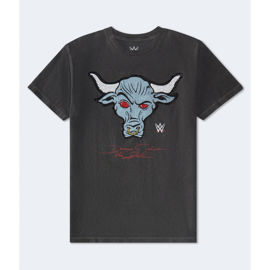 WWE The Rock Rhinestone Relaxed Graphic Tee