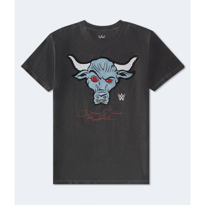 WWE The Rock Rhinestone Relaxed Graphic Tee