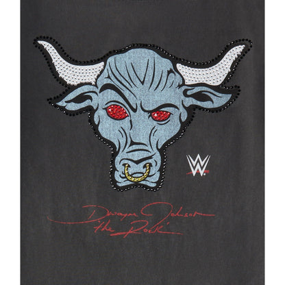 WWE The Rock Rhinestone Relaxed Graphic Tee