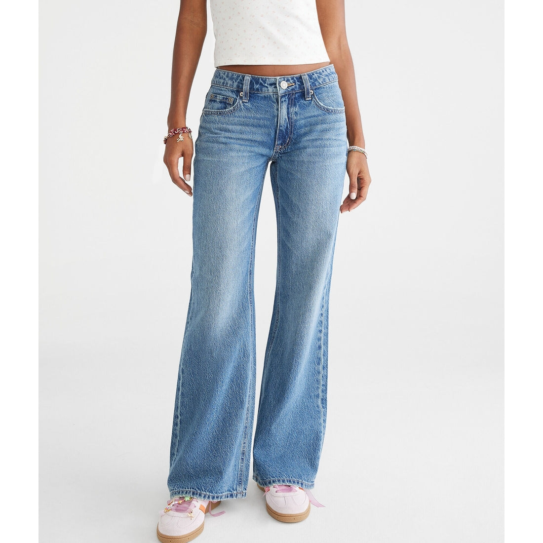 Low-Rise Baggy Flare Jean