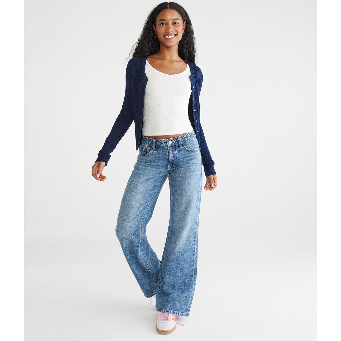 Low-Rise Baggy Flare Jean