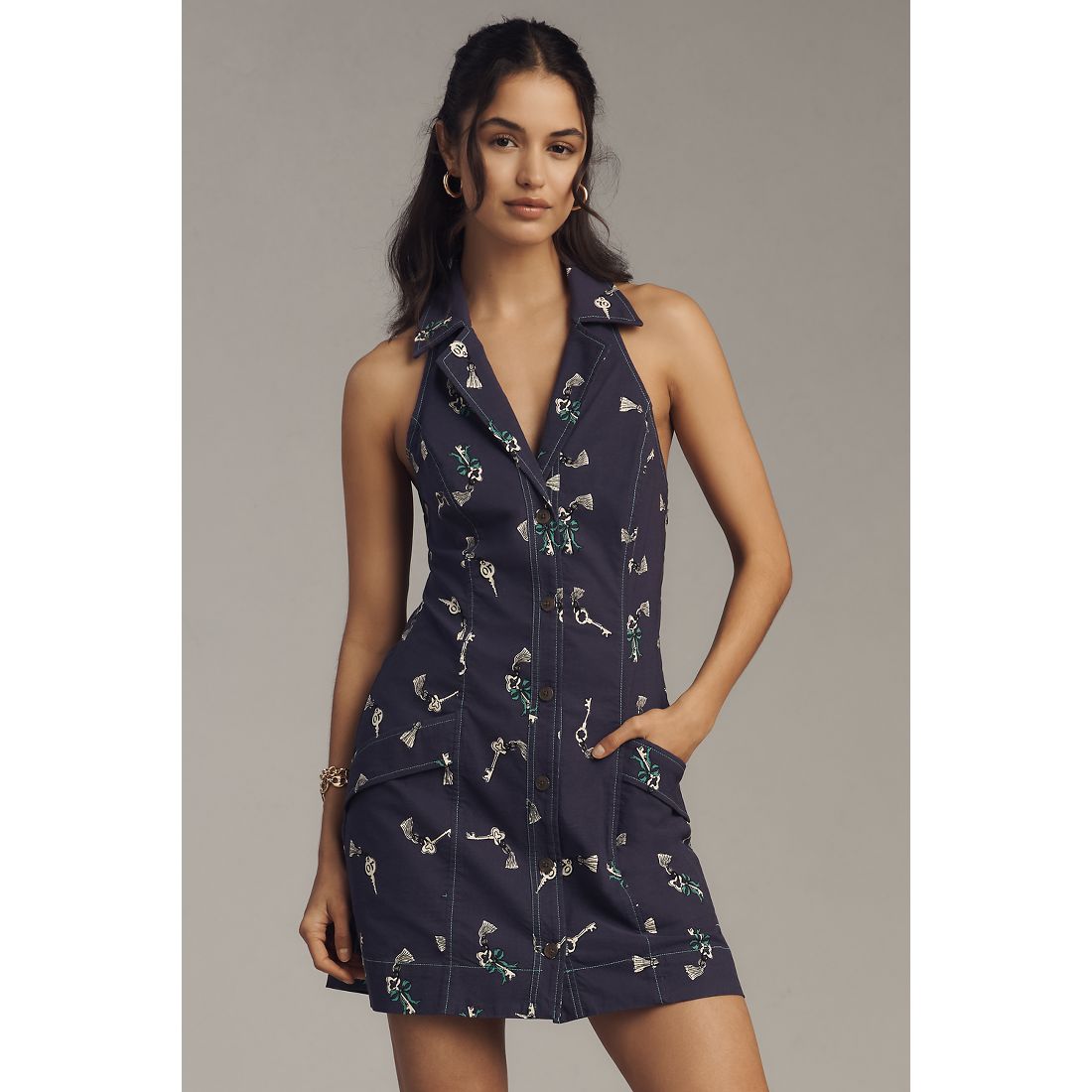 The Amelia Collared Mini Dress by Maeve