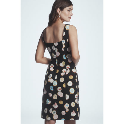 Fitted Square-Neck Mini Dress: Danielle Kroll Edition by Maeve