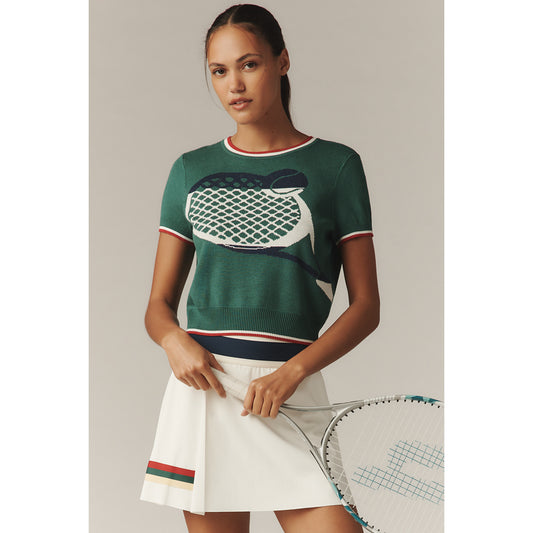 Tretorn x Anthropologie Knit Short-Sleeve Racquet Sweater