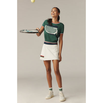 Tretorn x Anthropologie Knit Short-Sleeve Racquet Sweater