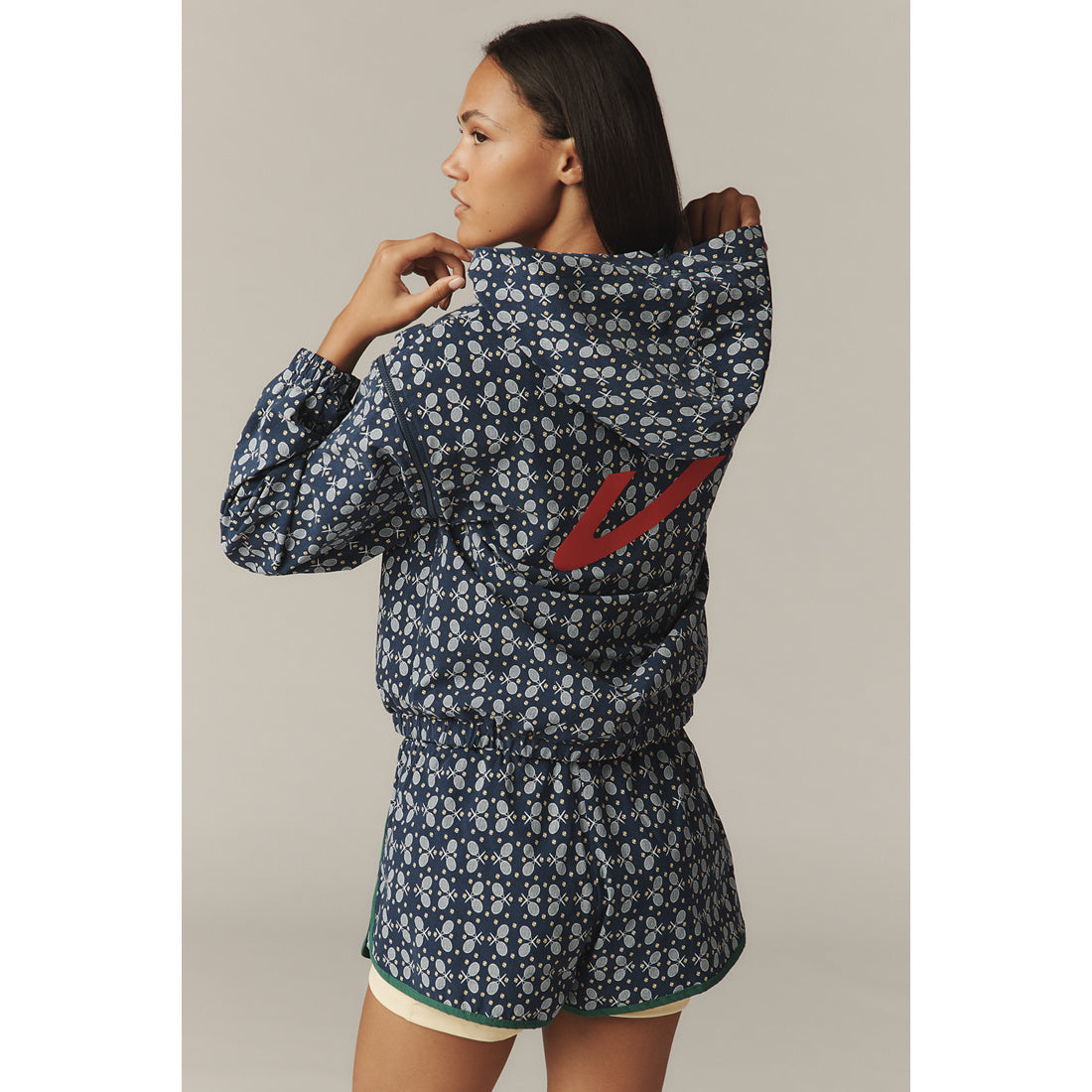 Tretorn x Anthropologie Printed Zip-Up Hoodie