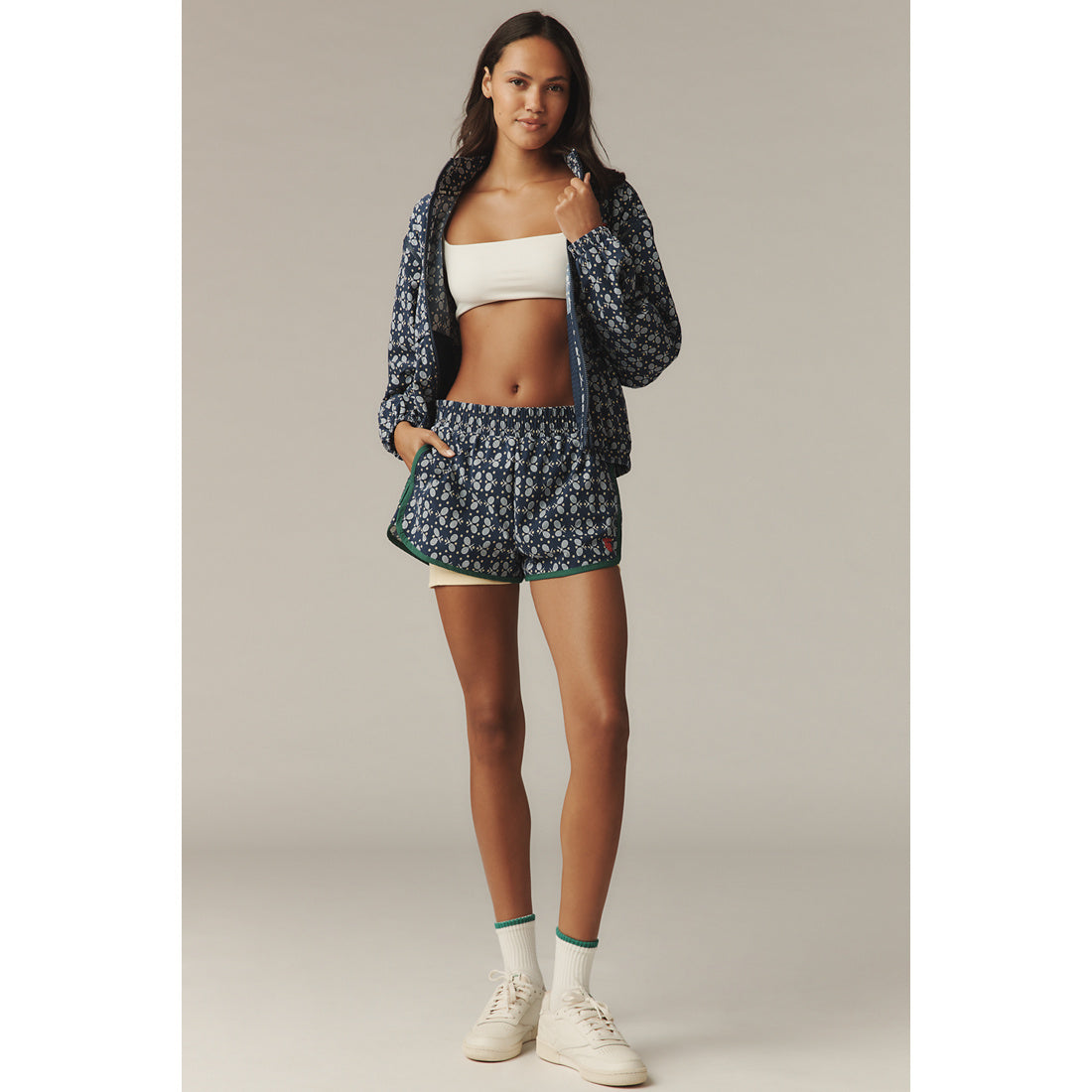 Tretorn x Anthropologie Printed Zip-Up Hoodie