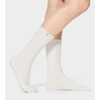 UGG® Women's Rib Knit Slouchy Crew Sock Polyester Blend/Recycled Materials