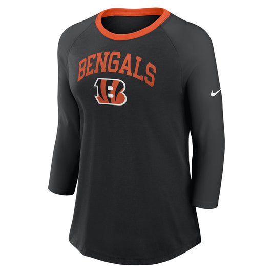 Cincinnati Bengals Nike Women's NFL 3/4-Sleeve T-Shirt