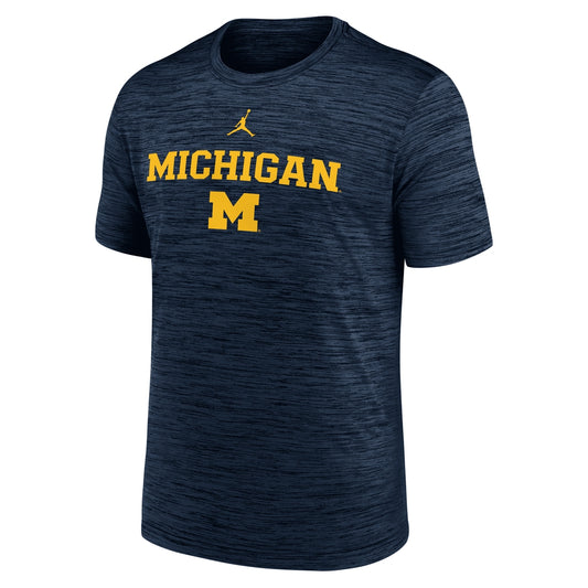 Men's Michigan Sideline Velocity Jordan Brand Dri-FIT College T-Shirt