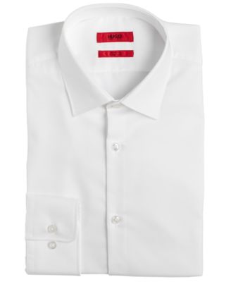 Men's Slim Fit Solid Cotton Dress Shirt
