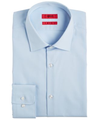 Men's Slim Fit Solid Cotton Dress Shirt
