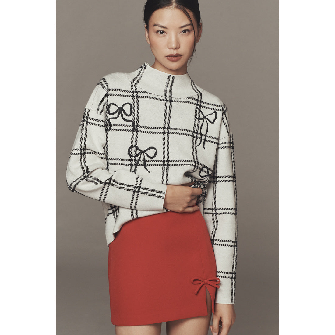 The Carys Mock-Neck Sweater by Maeve