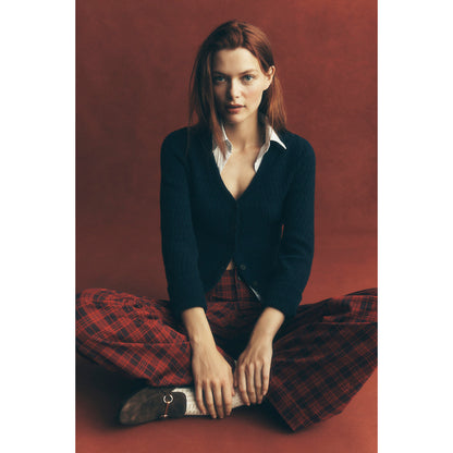 Twofer Cable-Knit Cardigan Sweater by Maeve