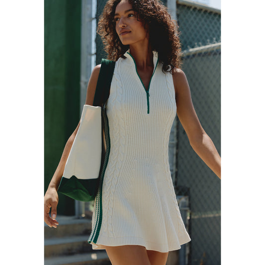 Daily Practice Side Lines Half-Zip Mini Dress by Daily Practice by Anthropologie