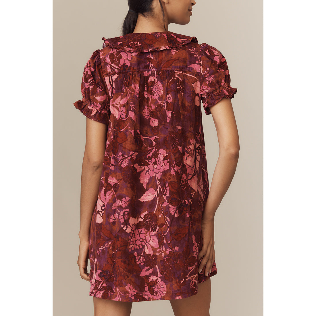 The Keira Corduroy Mini Dress by Pilcro, Women's, Size: Small, Cotton at Anthropologie