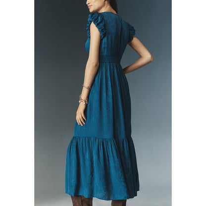 The Peregrine Silky Midi Dress by Anthropologie