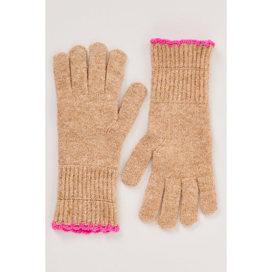 Solid Ribbed Knit Gloves by Maeve