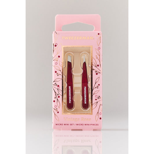 Vintage Rose Micro Mini Tweezer Set by Tweezerman