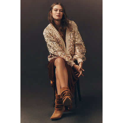 Sequin Cardigan Sweater by Anthropologie