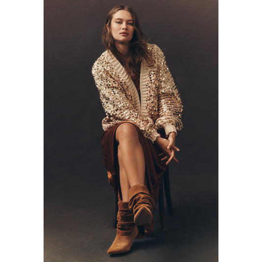 Sequin Cardigan Sweater by Anthropologie
