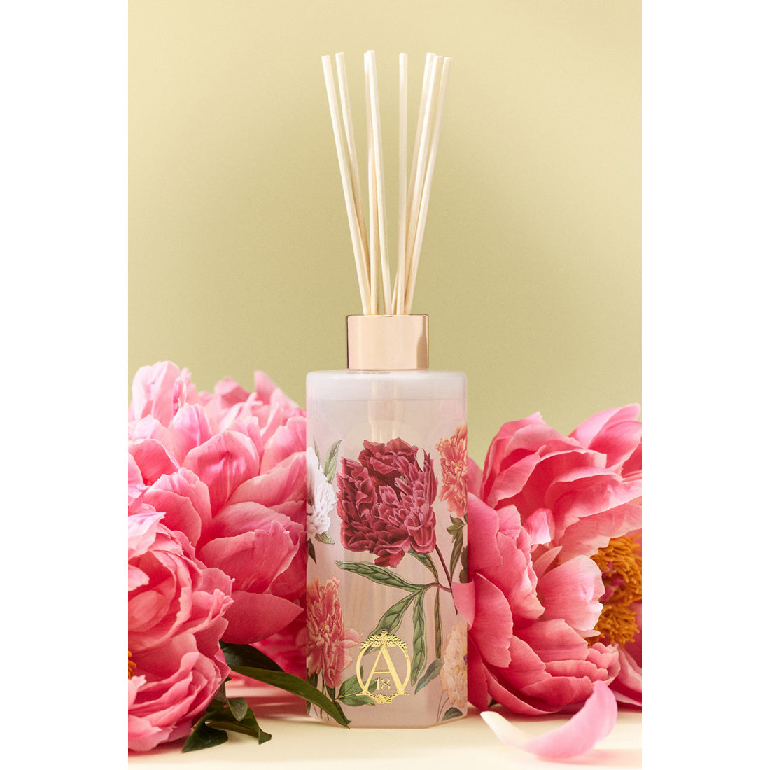 Apothecary 18 Floral Peony Blush Glass Reed Diffuser by Apothecary 18 by Anthropologie