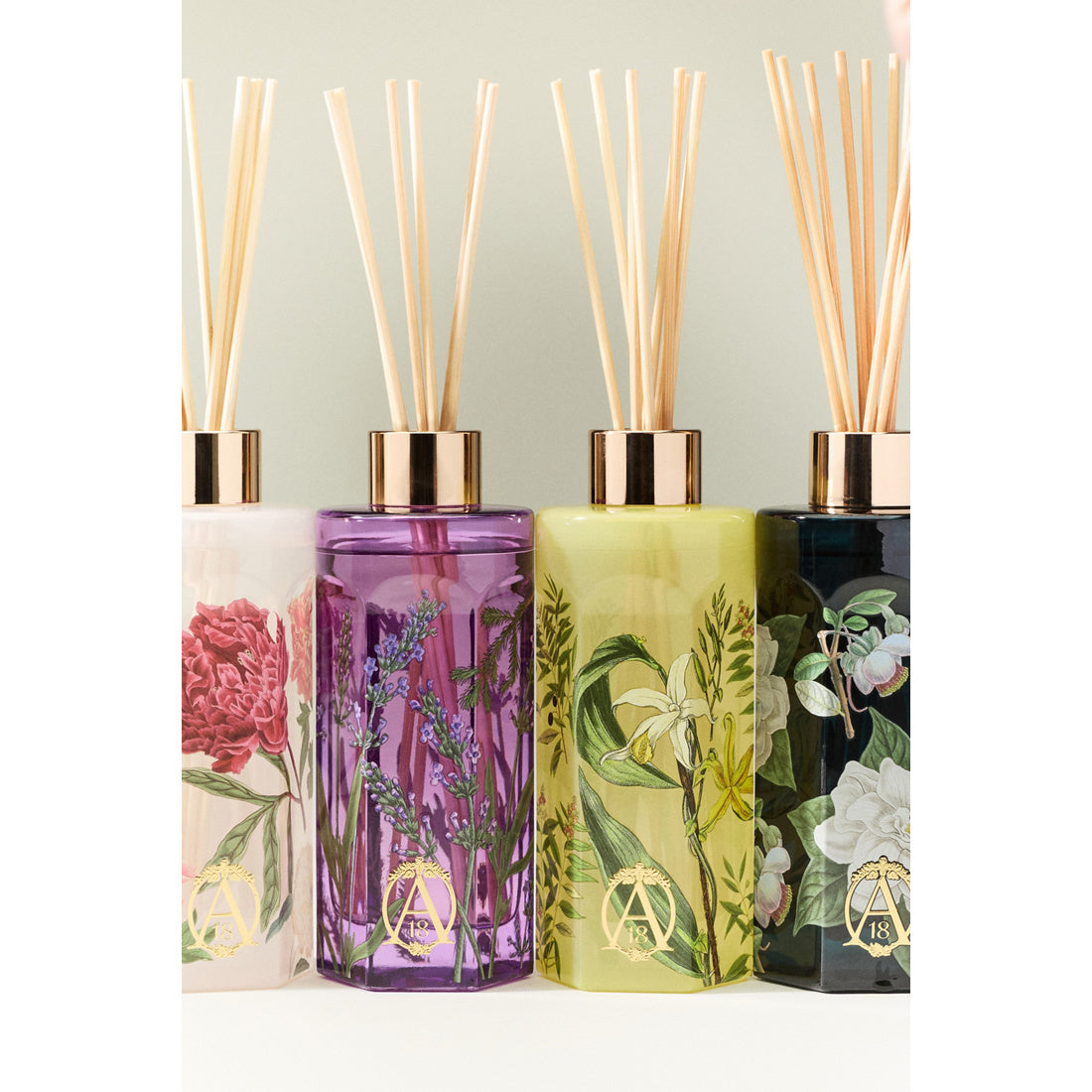 Apothecary 18 Floral Peony Blush Glass Reed Diffuser by Apothecary 18 by Anthropologie