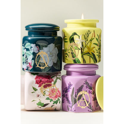 Apothecary 18 Floral Peony Blush Ceramic Candle by Apothecary 18 by Anthropologie