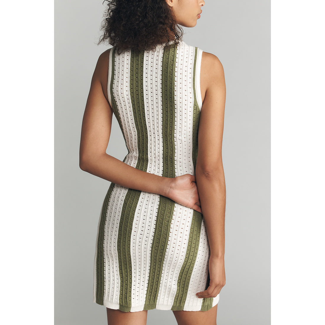 Daily Practice Striped Knit Mini Dress by Daily Practice by Anthropologie, Women's, Size: Medium, Polyester/Cotton/Nylon