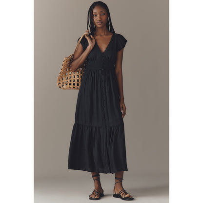 The Peregrine Silky Midi Dress by Anthropologie
