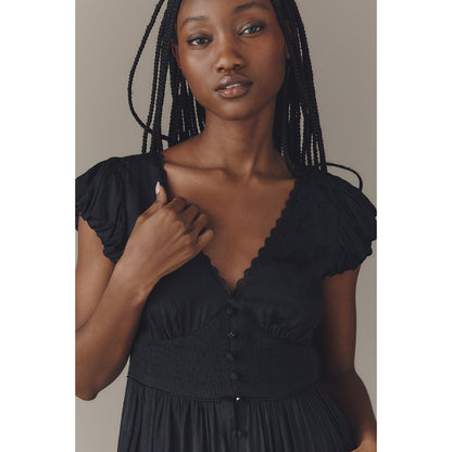 The Peregrine Silky Midi Dress by Anthropologie