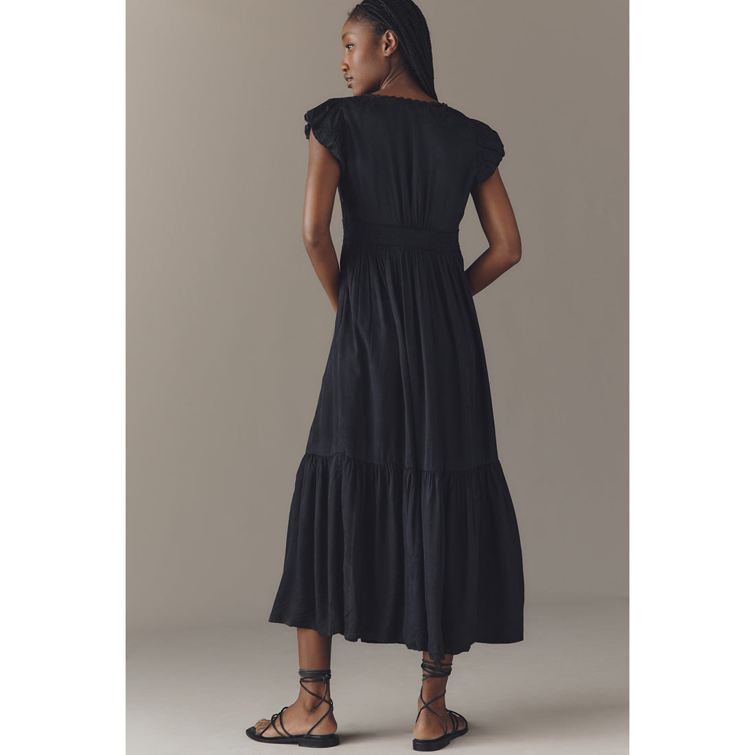 The Peregrine Silky Midi Dress by Anthropologie