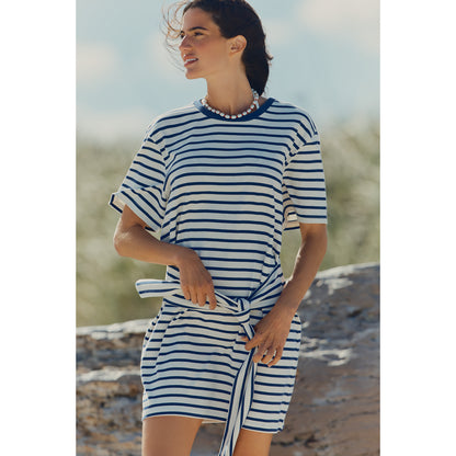 Daily Practice Tie-Waist Mini T-Shirt Dress by Daily Practice by Anthropologie