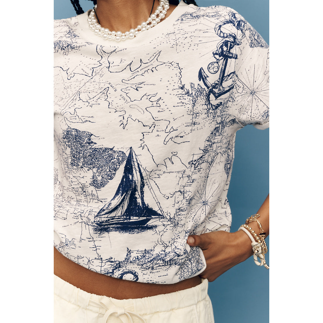 Caitlin Cotton Boxy T-Shirt by Maeve