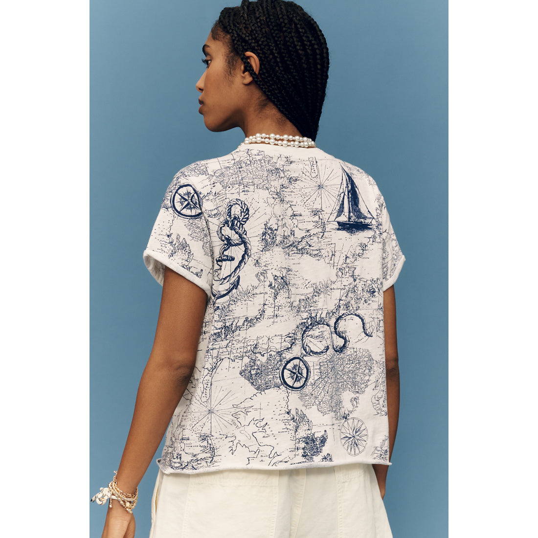 Caitlin Cotton Boxy T-Shirt by Maeve