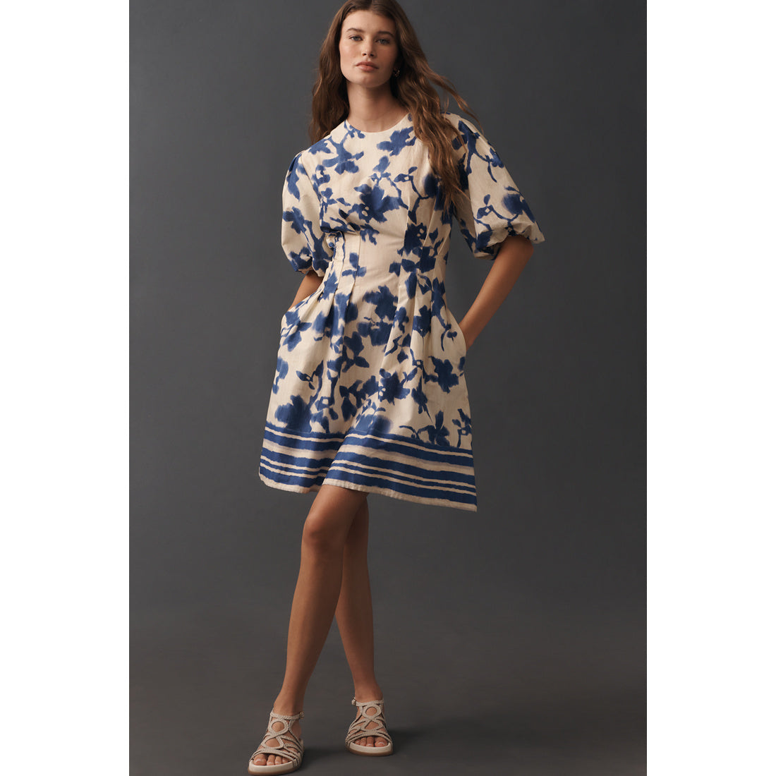 Tobie Puff-Sleeve Mini Dress by Exquise