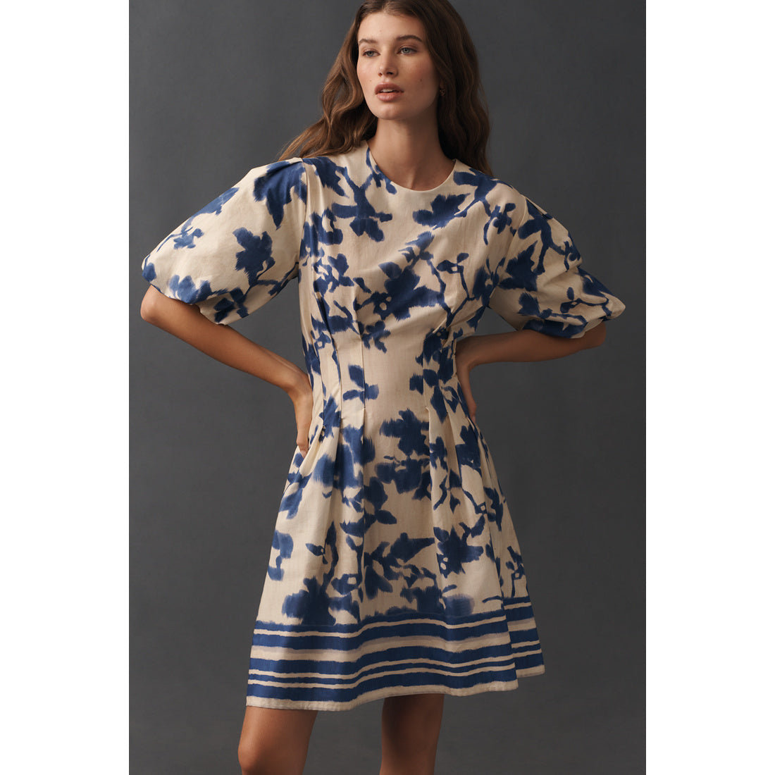 Tobie Puff-Sleeve Mini Dress by Exquise
