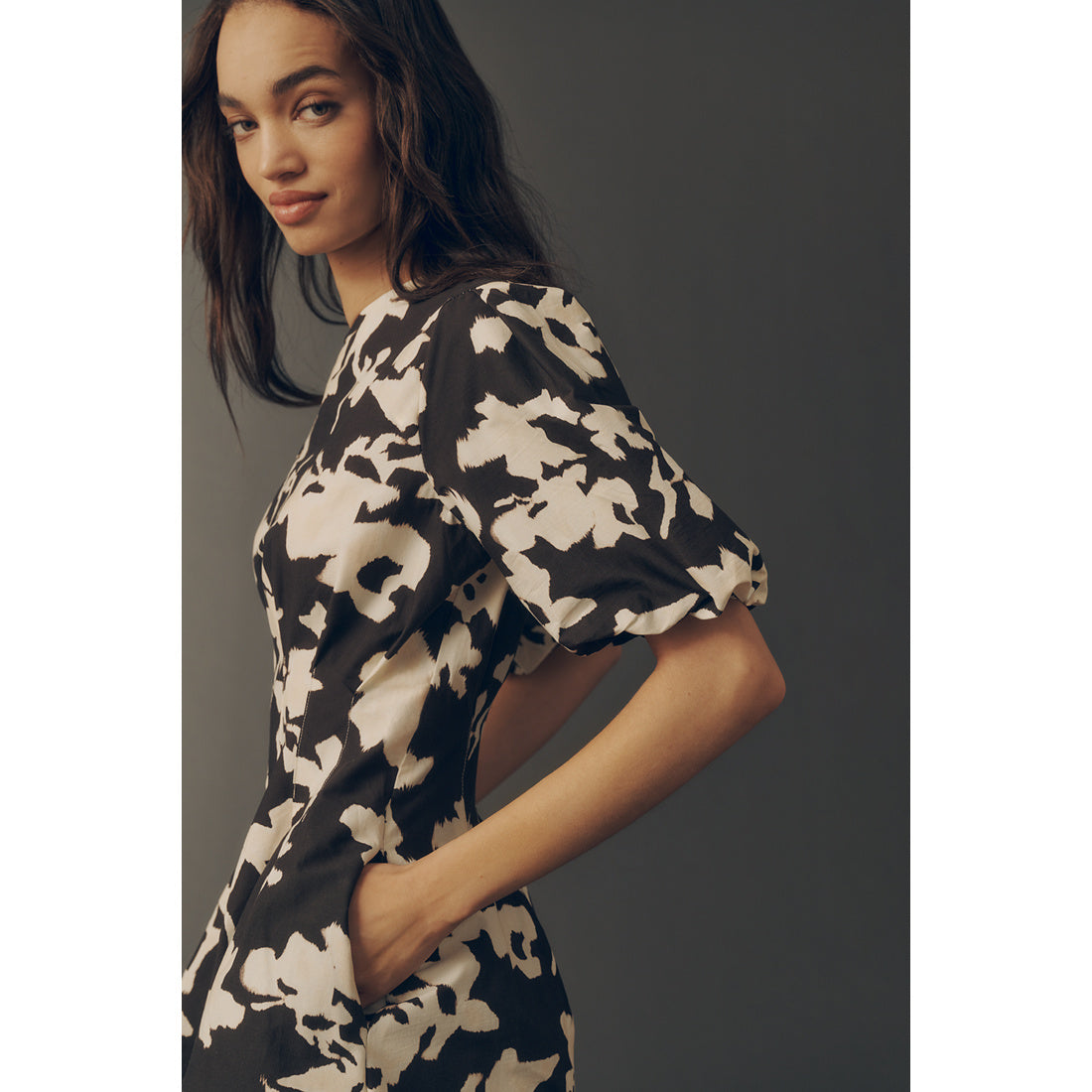 Tobie Puff-Sleeve Mini Dress by Exquise