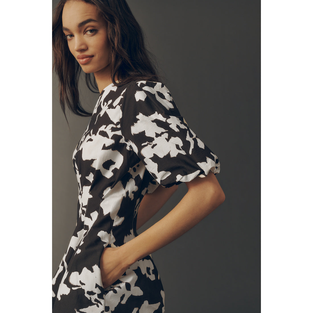 Tobie Puff-Sleeve Mini Dress by Exquise