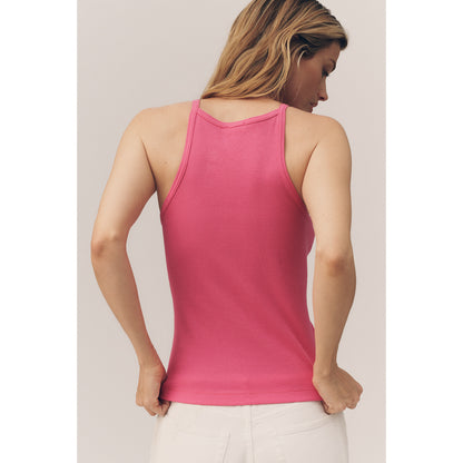 Sunsette Ribbed Strappy Tank Top by Pilcro