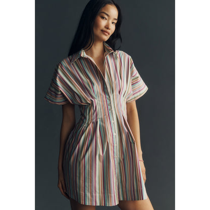 The Tobie Mini Shirt Dress by Exquise