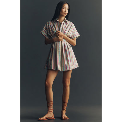 The Tobie Mini Shirt Dress by Exquise