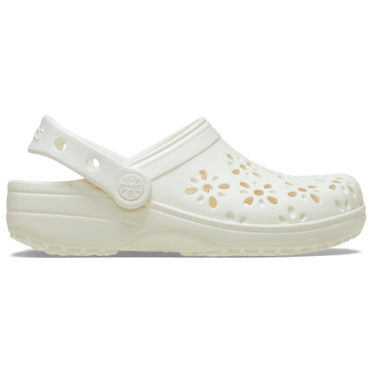 Girls Crocs Crocs Floral Cutout Clogs