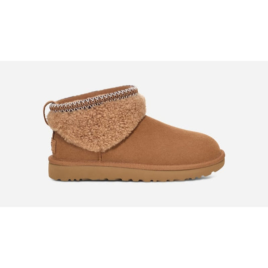 UGG® Women's Classic Ultra Mini Maxi Curly Sheepskin/Suede/Recycled Materials Classic Boots