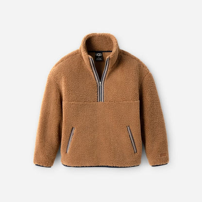 UGG® Men's UGG®braid Half Zip Fleece/Recycled Materials Tops