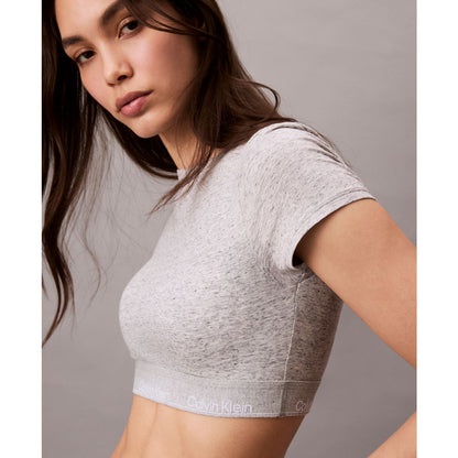 Calvin Klein Women's Icon T-Shirt Logo-Hem Bralette