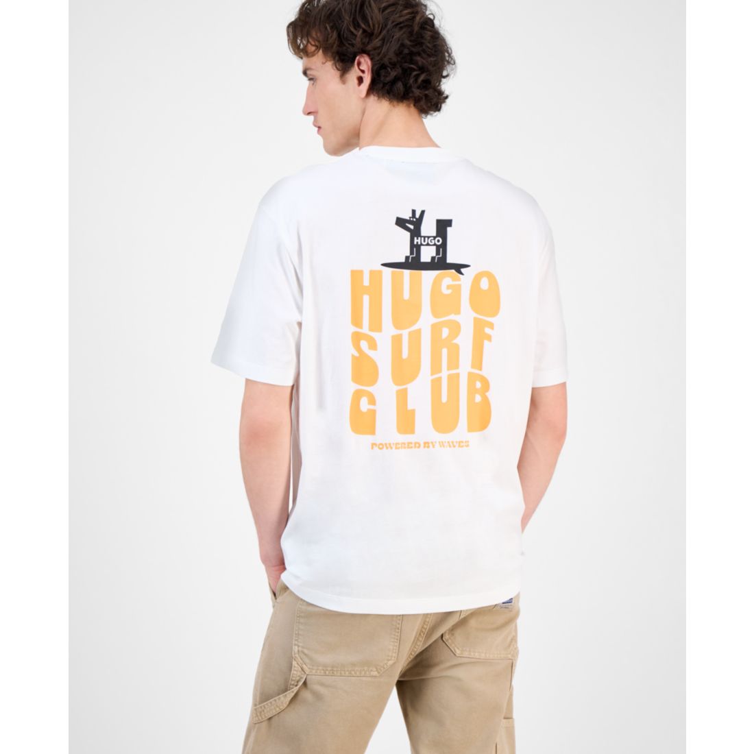Hugo by Hugo Boss Men's Nodiwop Logo Graphic Cotton T-Shirt